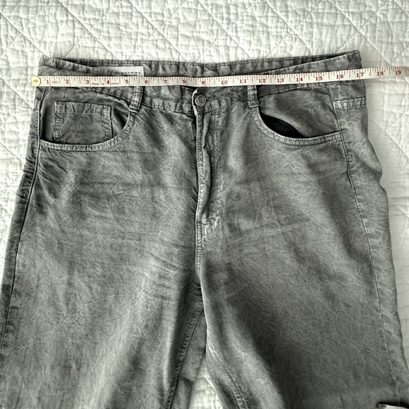 Zara Gray Flare Wide Leg Jeans High-Waisted - Picture 6 of 11